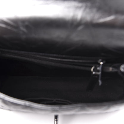 Chanel Aged Calfskin Quilted Small Coco Handle Flap So Black 5 of 10