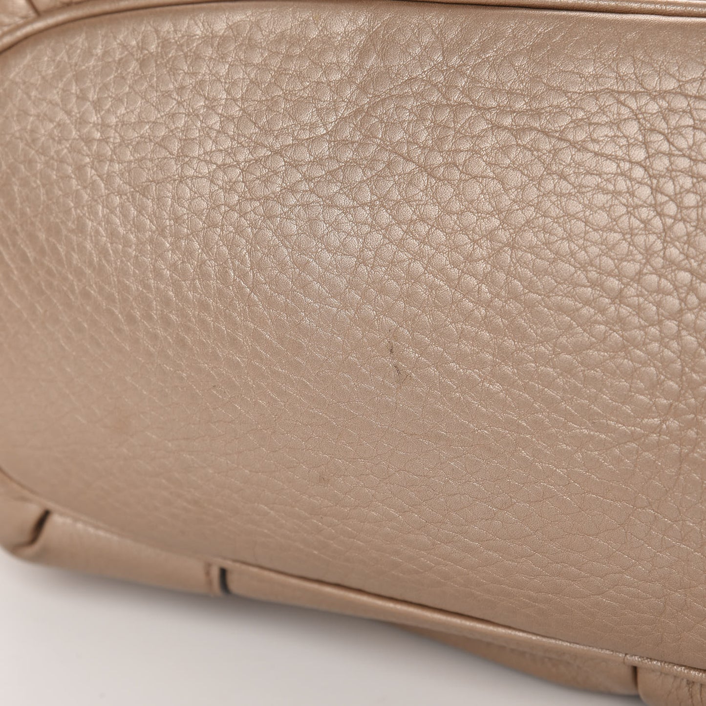 Metallic Calfskin Medium Sukey Top Handle Bag Pink