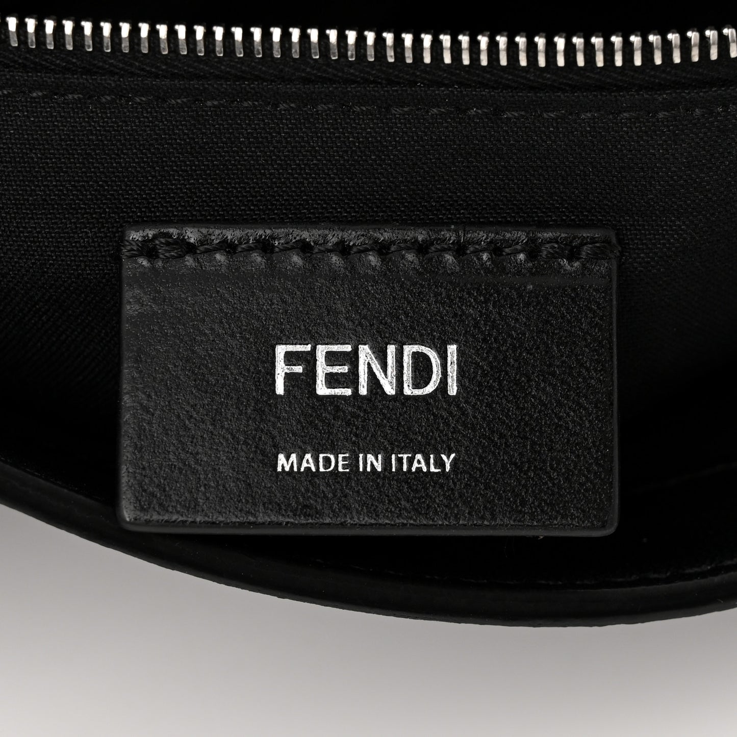 Nappa FF 1974 Embossed Mini Expandable Flap Bag Black