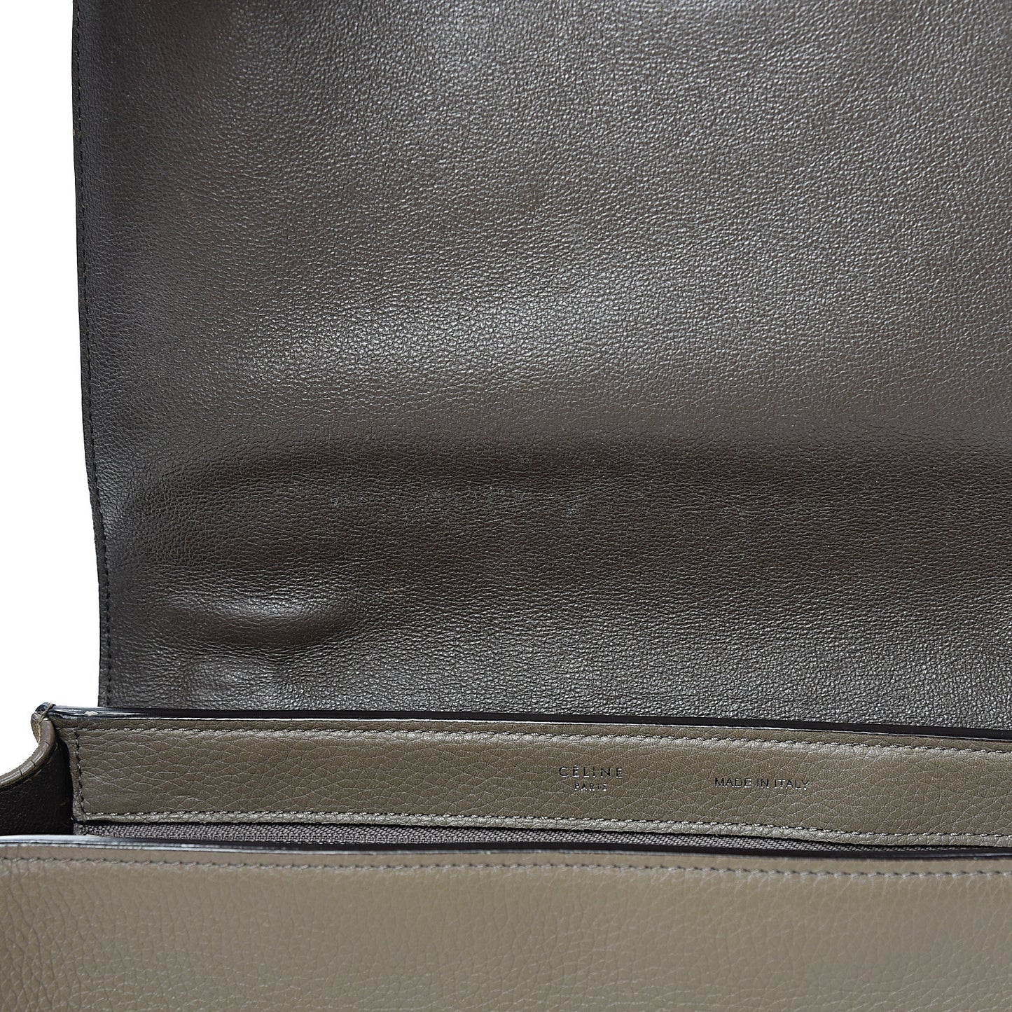 Drummed Calfskin Suede Small Trapeze Souris