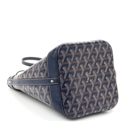 Goyard Goyardine Petit Flot Bucket Bag PM Navy 4 of 9