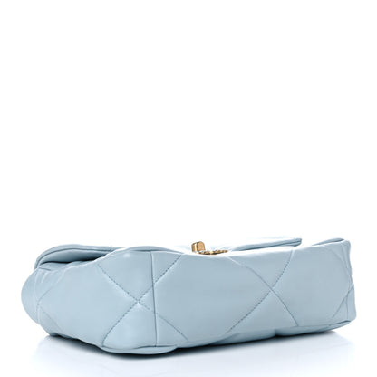 Chanel Lambskin Quilted Medium Chanel 19 Flap Light Blue 5 of 18