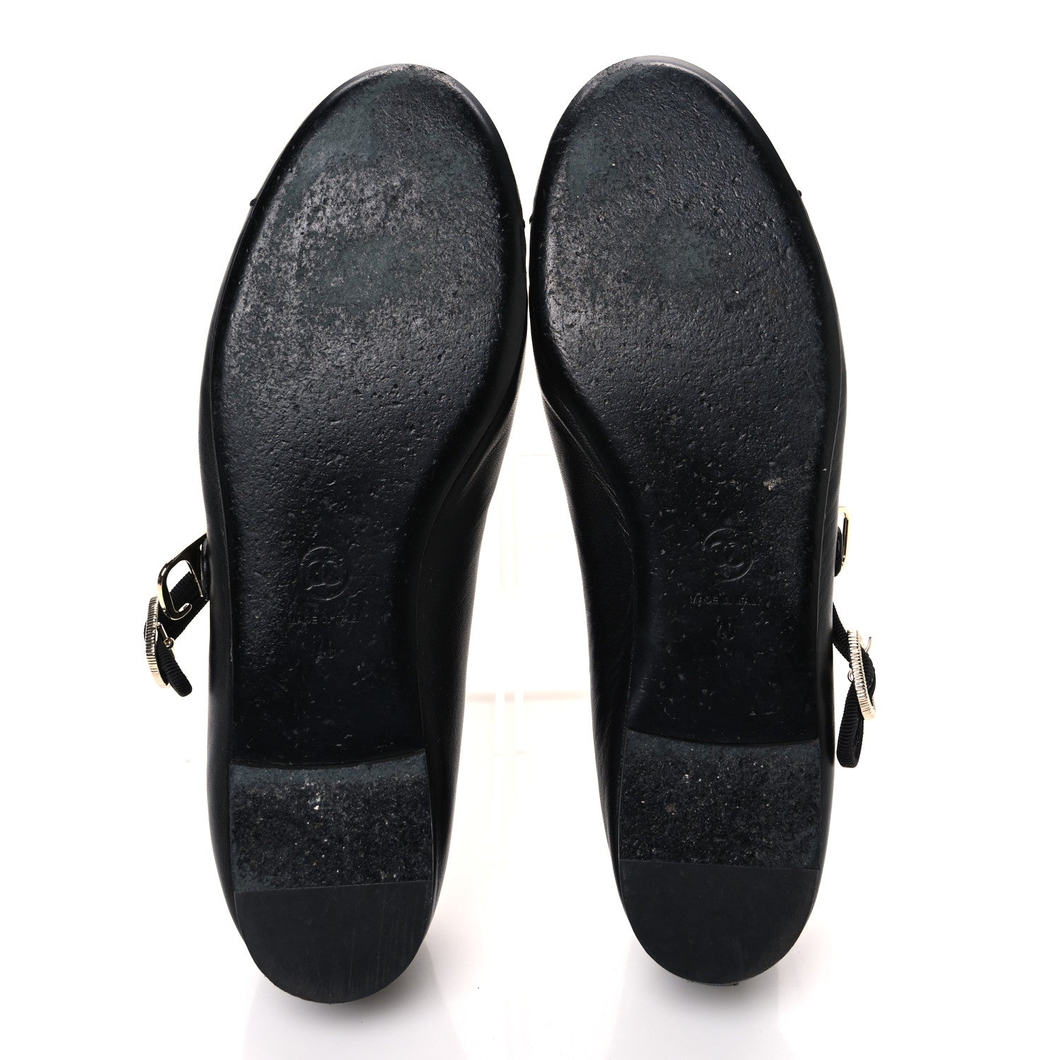 Chanel Lambskin Mary Jane Flats 40 Black 7 of 10