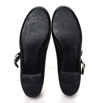 Chanel Lambskin Mary Jane Flats 40 Black 7 of 10
