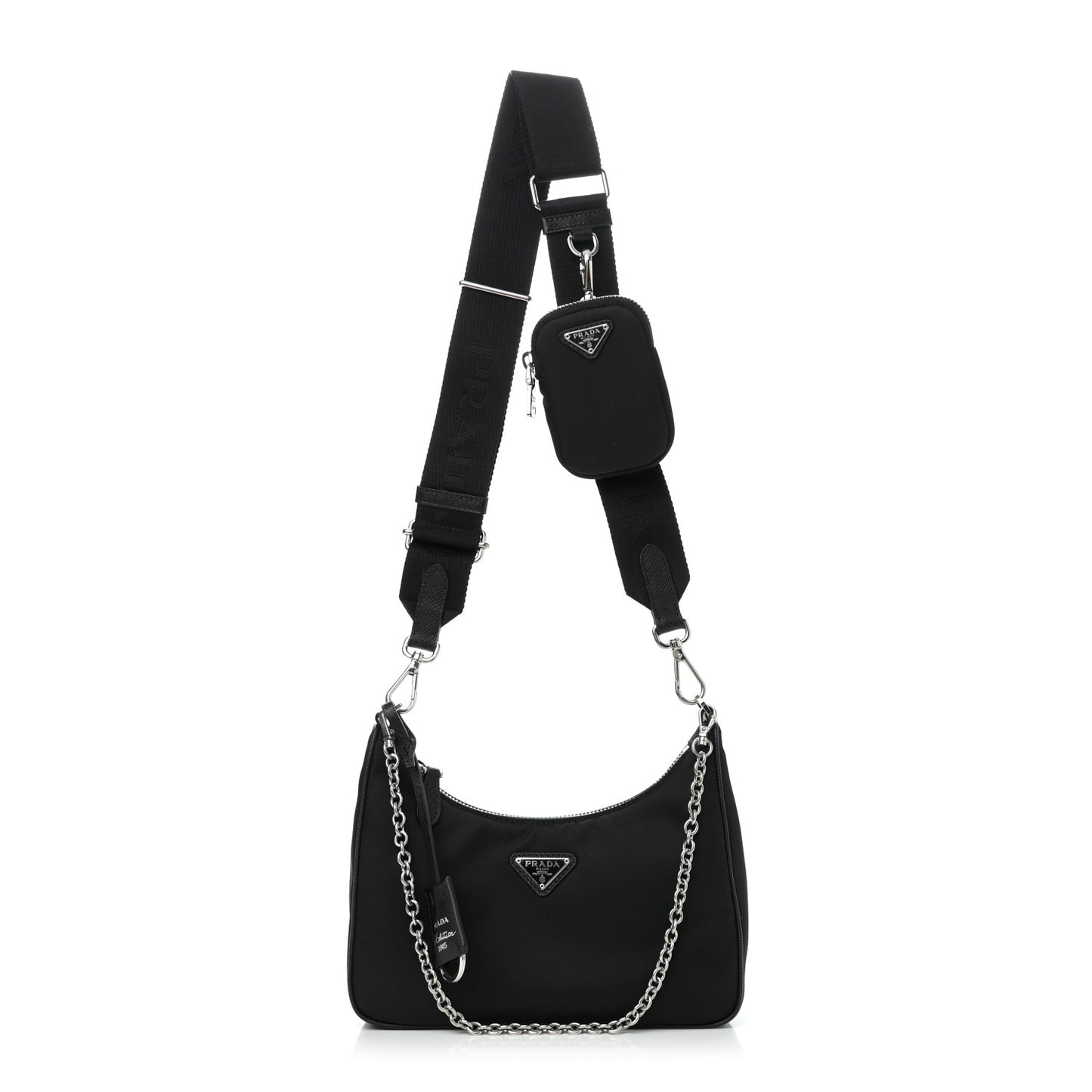 Nylon Re-Edition 2005 Shoulder Bag Black