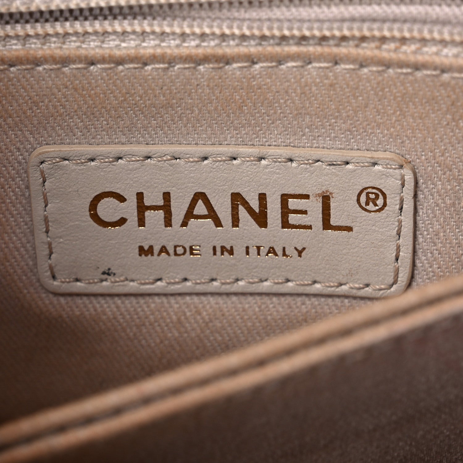 Chanel Aged Calfskin Chevron Quilted Mini Coco Handle Flap Ivory 5 of 21