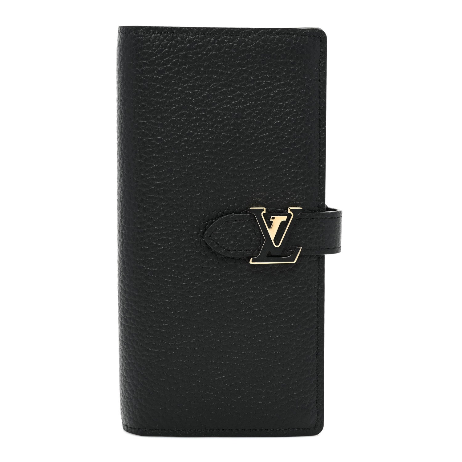Louis Vuitton Taurillon LV Vertical Capucines Wallet Black Arizona 1 of 9