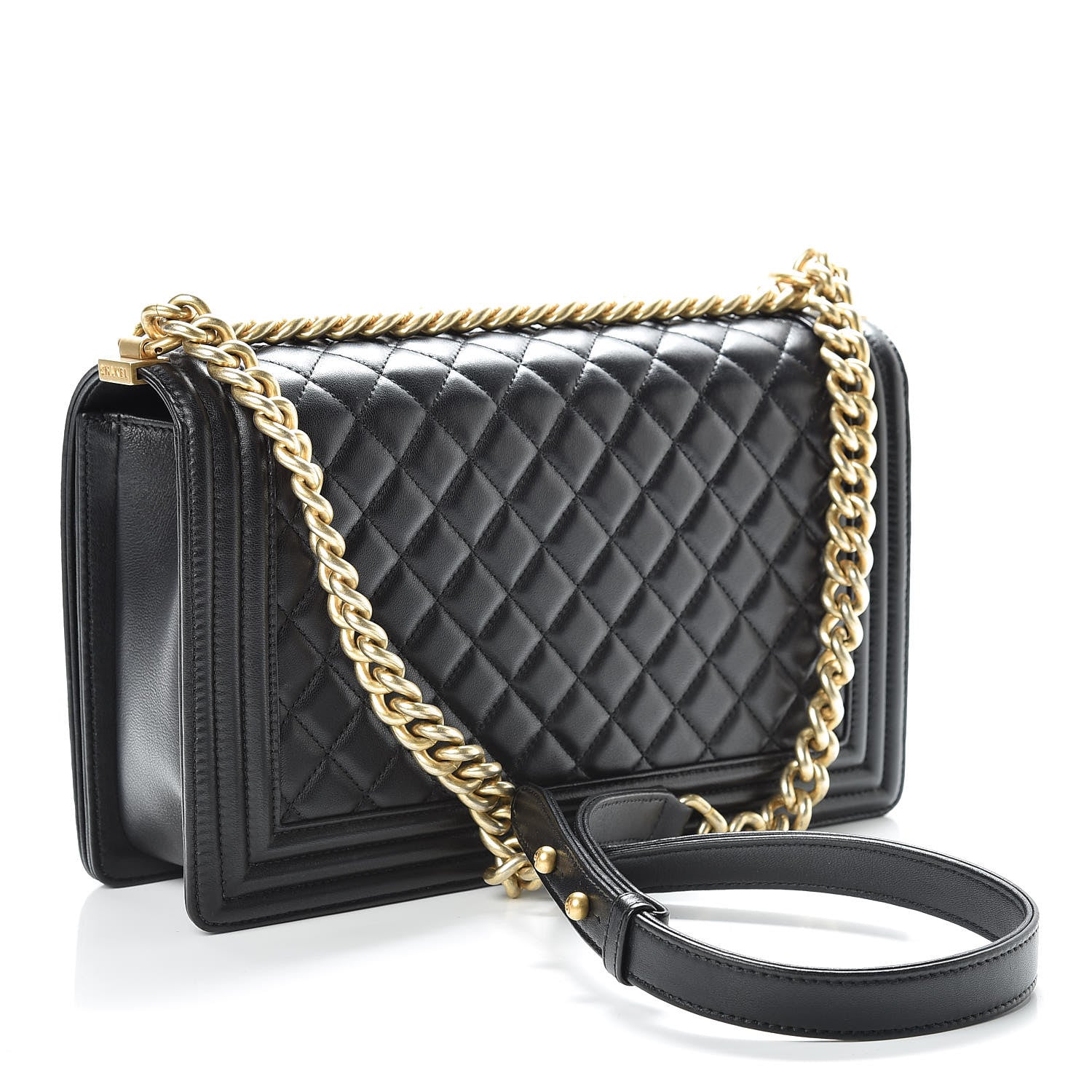 Chanel Lambskin Quilted New Medium Boy Flap Black 3 of 14