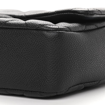 Chanel Caviar Quilted Medium Easy Flap Black 9 of 10