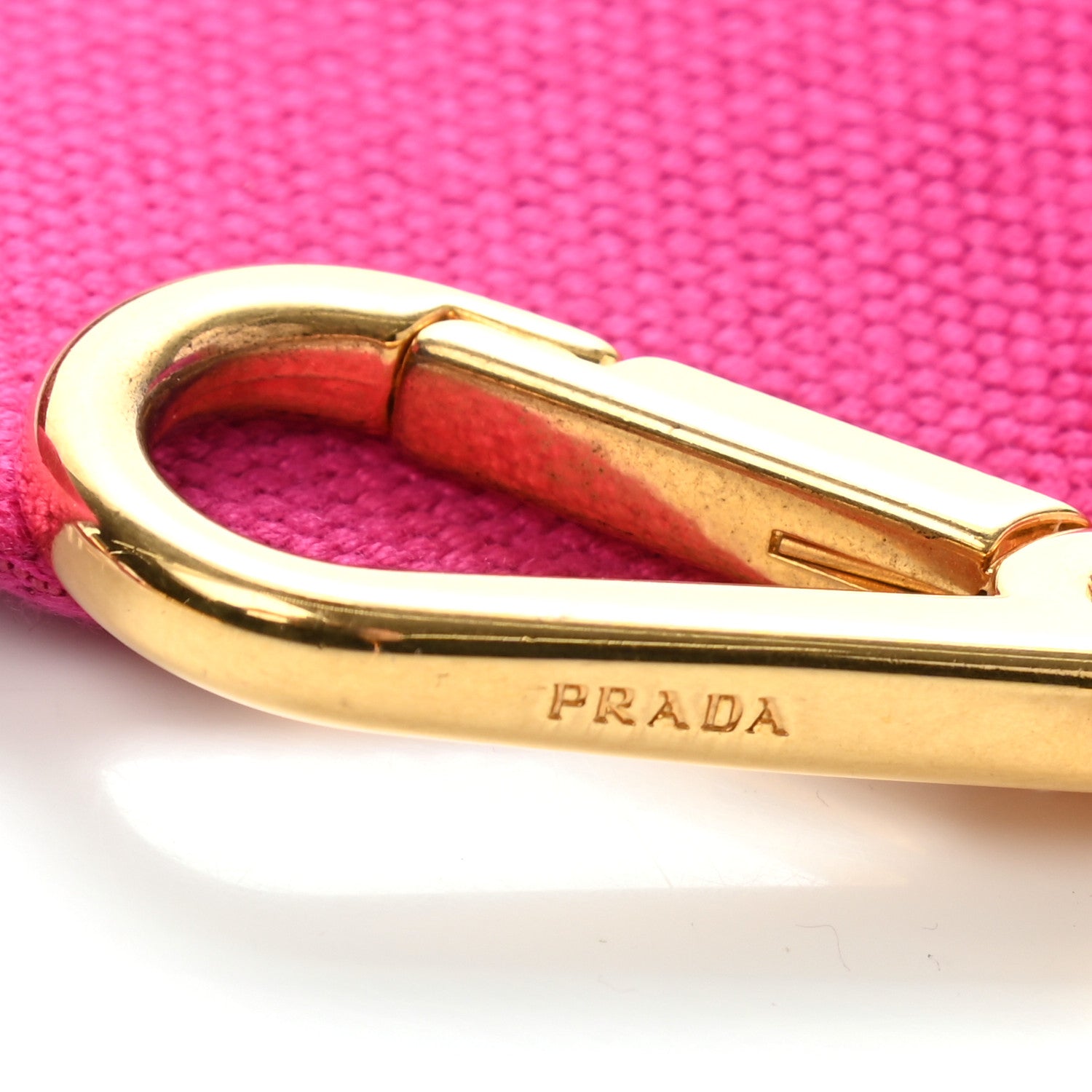Prada Canvas Shoulder Strap Pink 4 of 6