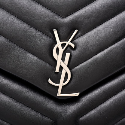 Saint Laurent Calfskin Y Quilted Monogram Large Loulou Chain Satchel Black 11 of 11