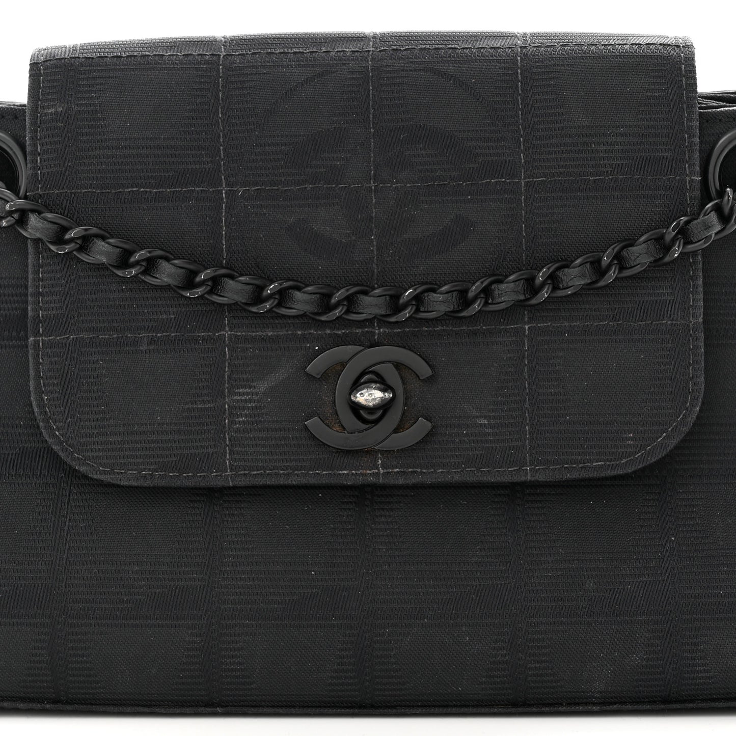 Nylon Mini Travel Accordion Flap Black