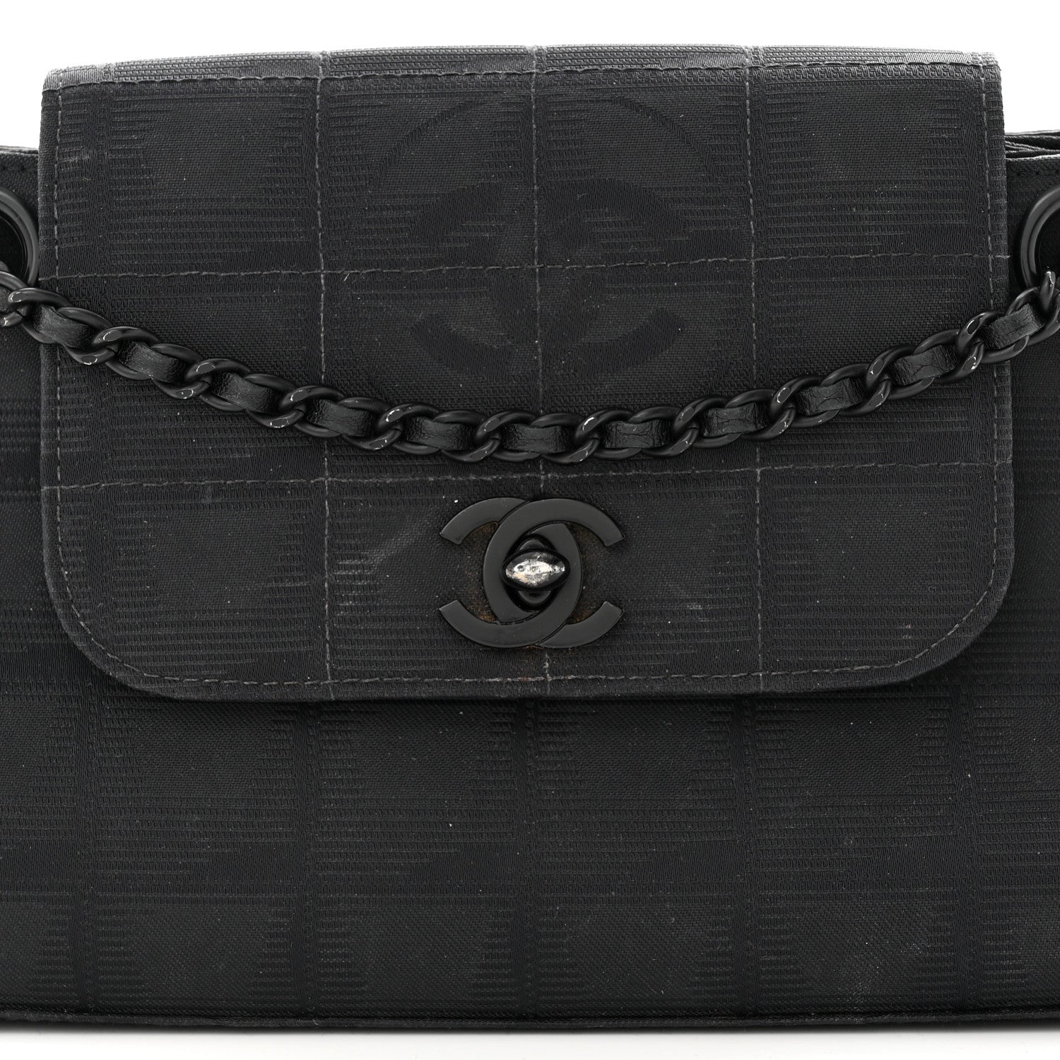 Chanel Nylon Mini Travel Accordion Flap Black 8 of 13
