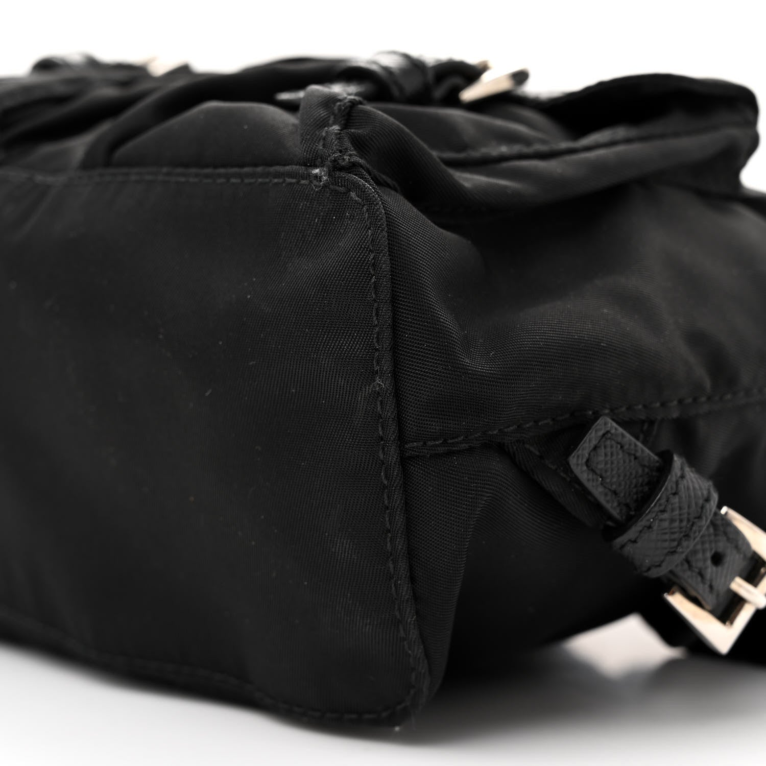 Prada Nylon Vela Mini Crossbody Backpack Black 9 of 9