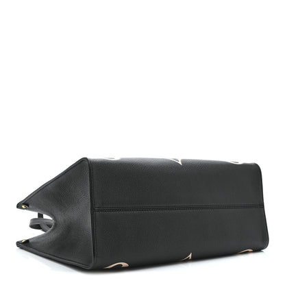 Louis Vuitton Empreinte Monogram Giant Onthego MM Black Beige 4 of 9