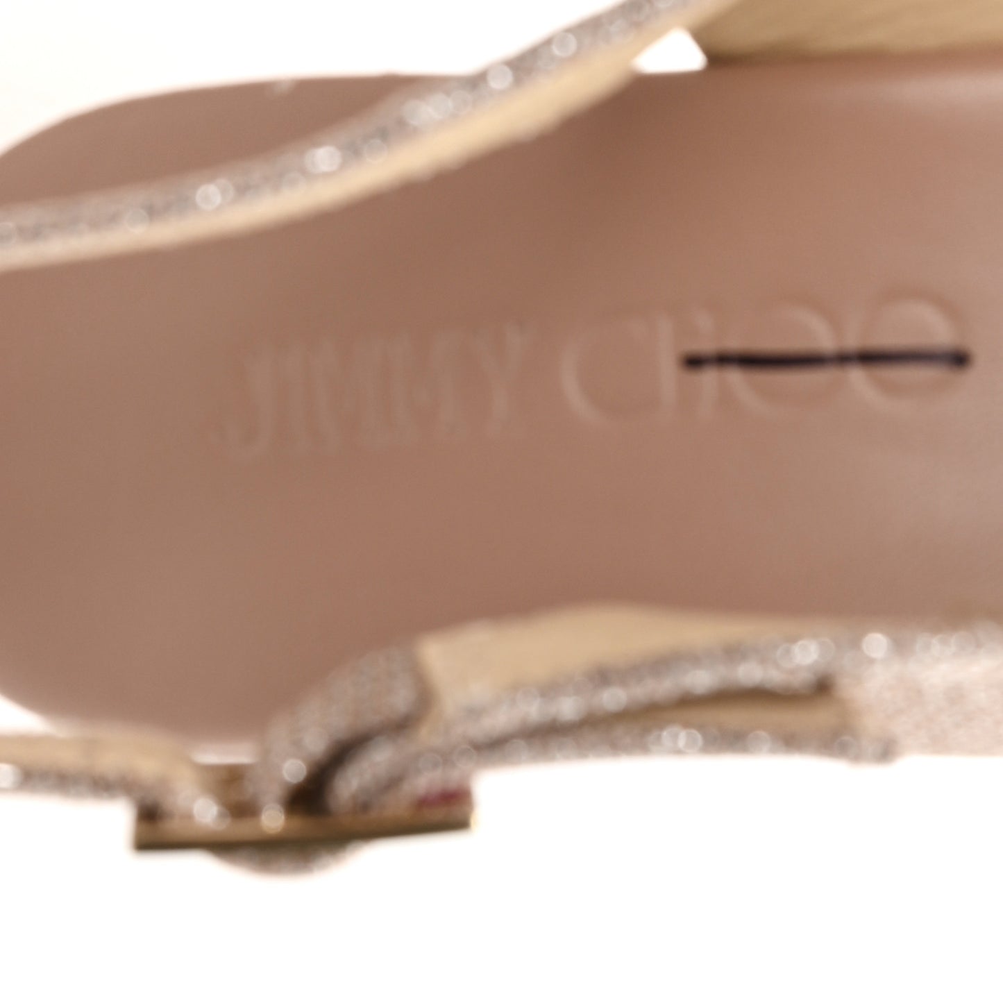Glitter Mesh Cork Praise Espadrille Wedge Sandals 36.5 Powder Pink