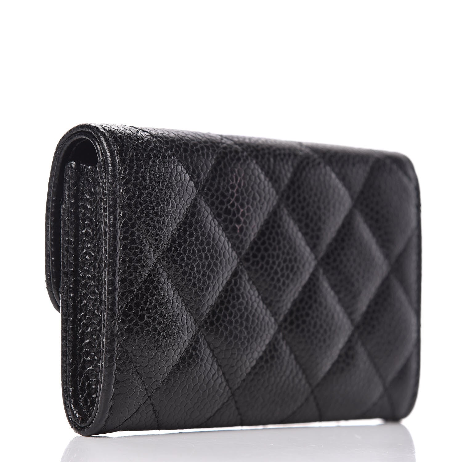 Chanel Caviar Quilted Flap Card Holder Black 3 of 8