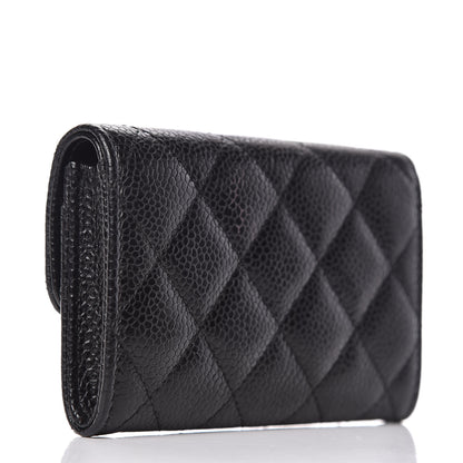 Chanel Caviar Quilted Flap Card Holder Black 3 of 8