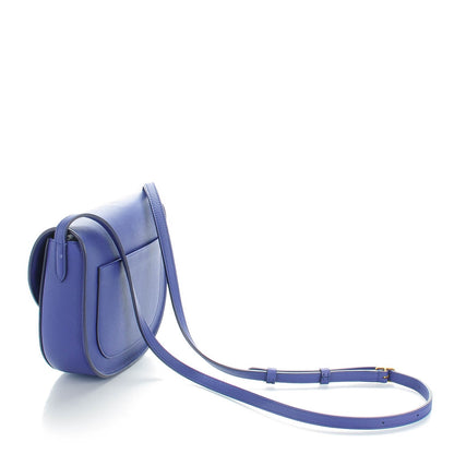 Celine Grained Calfskin Small Trotteur Indigo 3 of 8