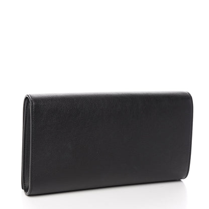 Saint Laurent Calfskin Monogram Large Belle De Jour Clutch Black 3 of 10