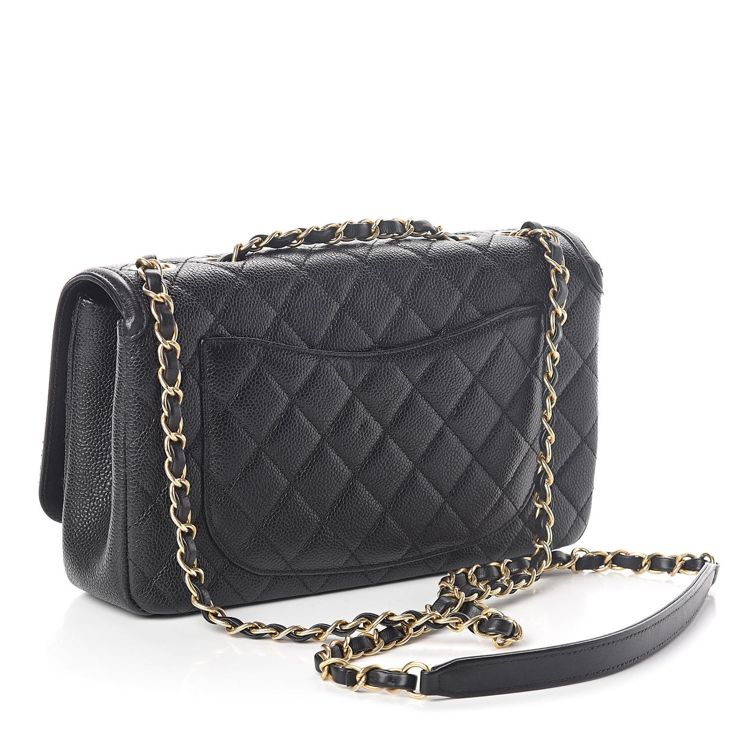 Caviar Quilted Medium CC Filigree Flap Black
