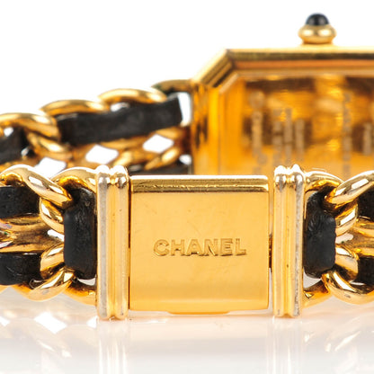 Chanel Stainless Steel Lambskin 20mm Chain Premiere Quartz Watch Gold L 6 of 9