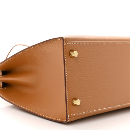Hermes Epsom Kelly Sellier 28 Gold 9 of 11