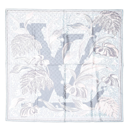 Louis Vuitton Silk Monogram LV Square Scarf Grey 1 of 4