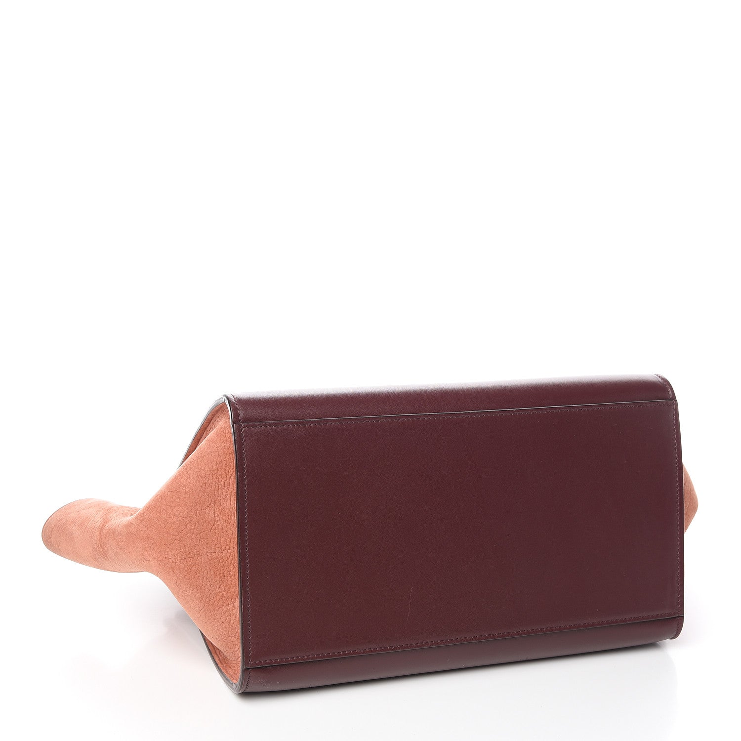 Celine Bullhide Calfskin Grained Nubuck Small Tri-Color Trapeze Medium Chamois 4 of 14
