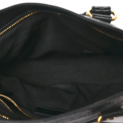 Balenciaga Agneau Arena Gold Hardware Small Le City Black 5 of 10