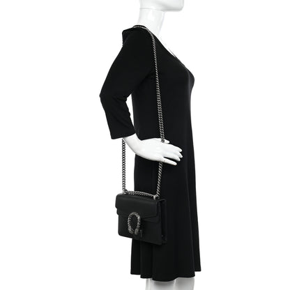 Gucci Calfskin Mini Dionysus Shoulder Bag Black 2 of 12