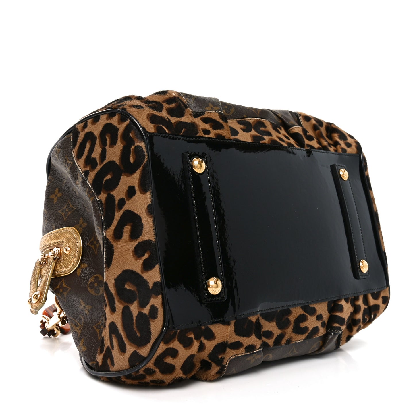 Monogram Leopard Stephen Bag