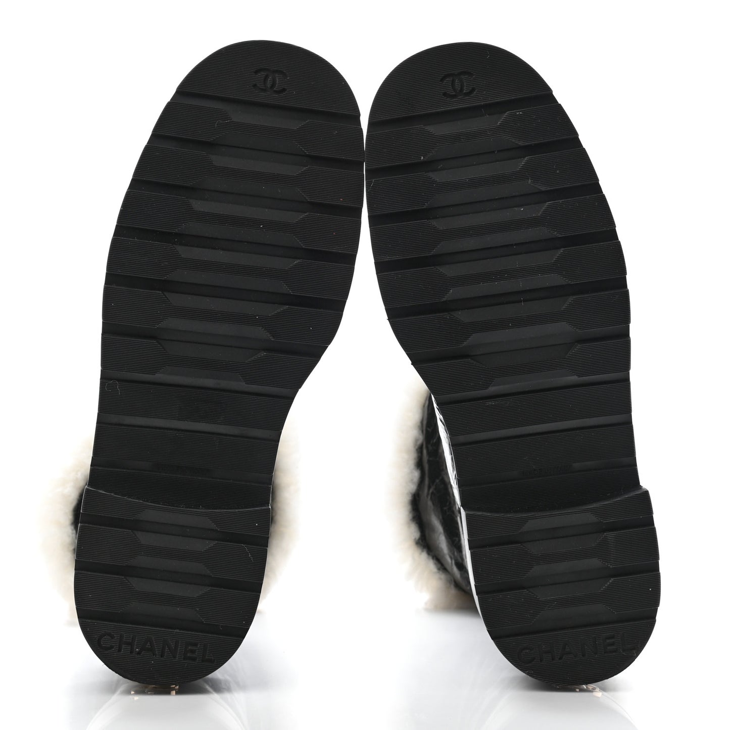 Lambskin Shearling Short Boots 40 Black