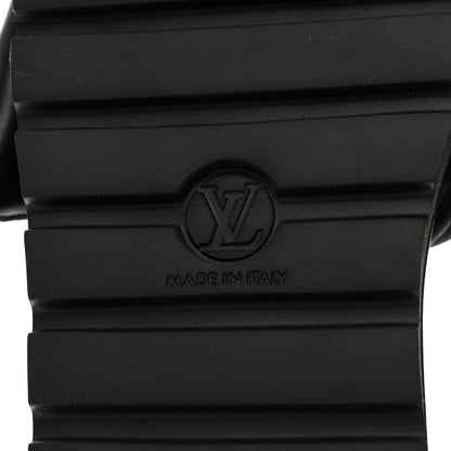 Louis Vuitton Nylon Monogram Eclipse Womens Pool Pillow Comfort Mules 36 Black 8 of 9