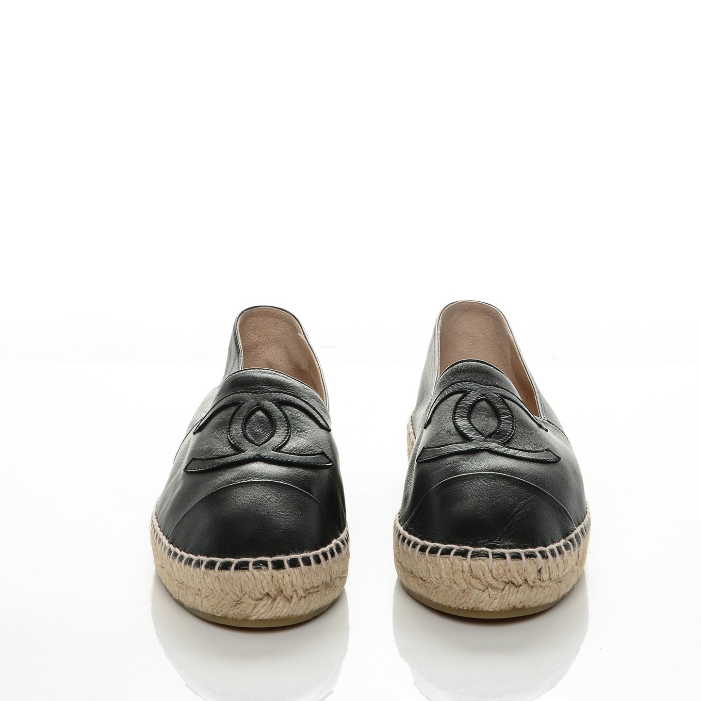 Lambskin CC Espadrilles 41 Black