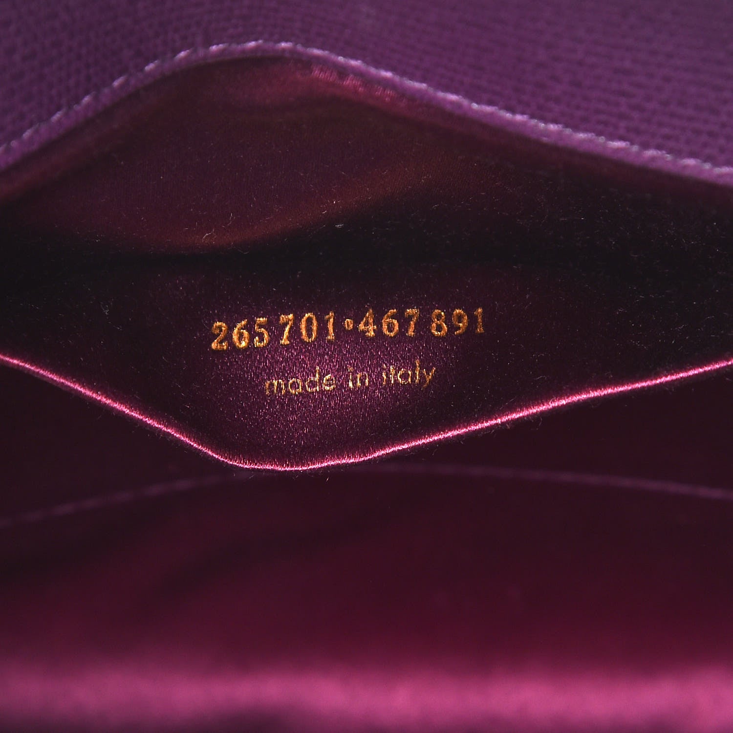 Saint Laurent Textured Calfskin Y Ligne Clutch Purple 9 of 11