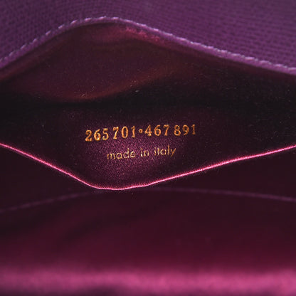 Saint Laurent Textured Calfskin Y Ligne Clutch Purple 9 of 11