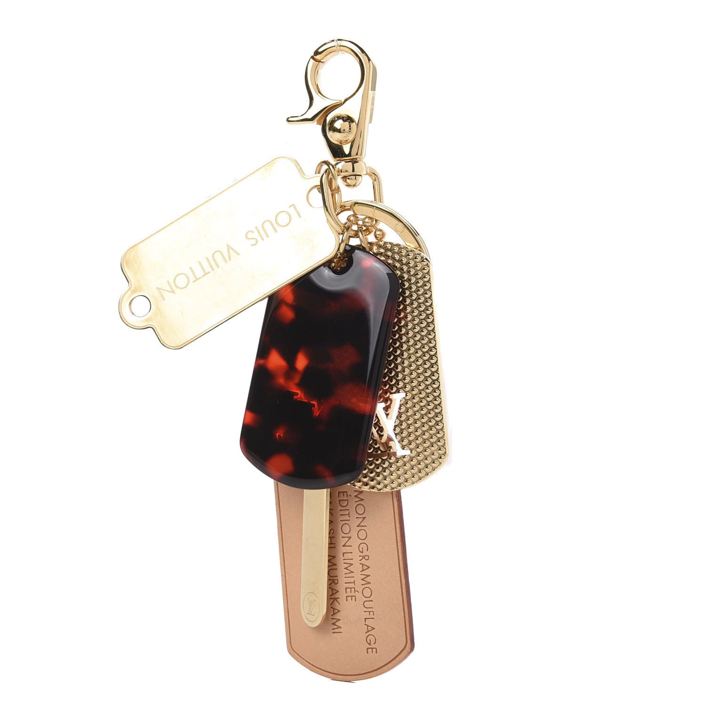 Monogramouflage Bag Charm Red