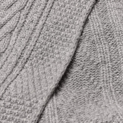Chanel Cashmere Crystal Sequin CC Scarf Grey 7 of 9