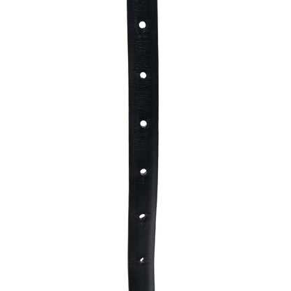 Gucci Calfskin Horsebit Skinny Belt 90 36 Blue 4 of 5