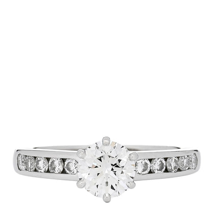 Tiffany Platinum Diamond 1.04ct Channel-Set Engagement Ring 54 7 1 of 7