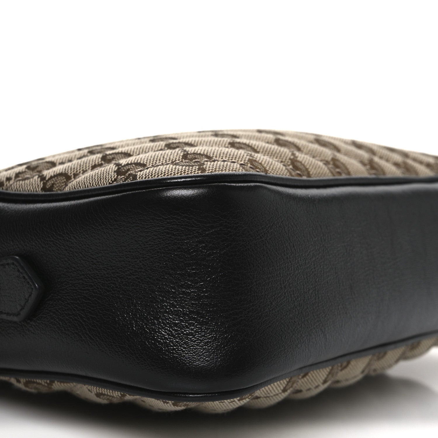 Gucci Monogram Matelasse Diagonal Small GG Marmont Chain Shoulder Bag Beige Black 16 of 21