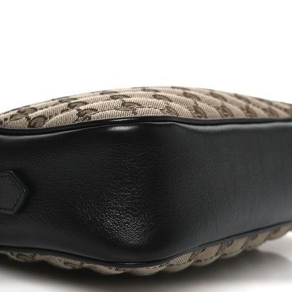 Gucci Monogram Matelasse Diagonal Small GG Marmont Chain Shoulder Bag Beige Black 16 of 21