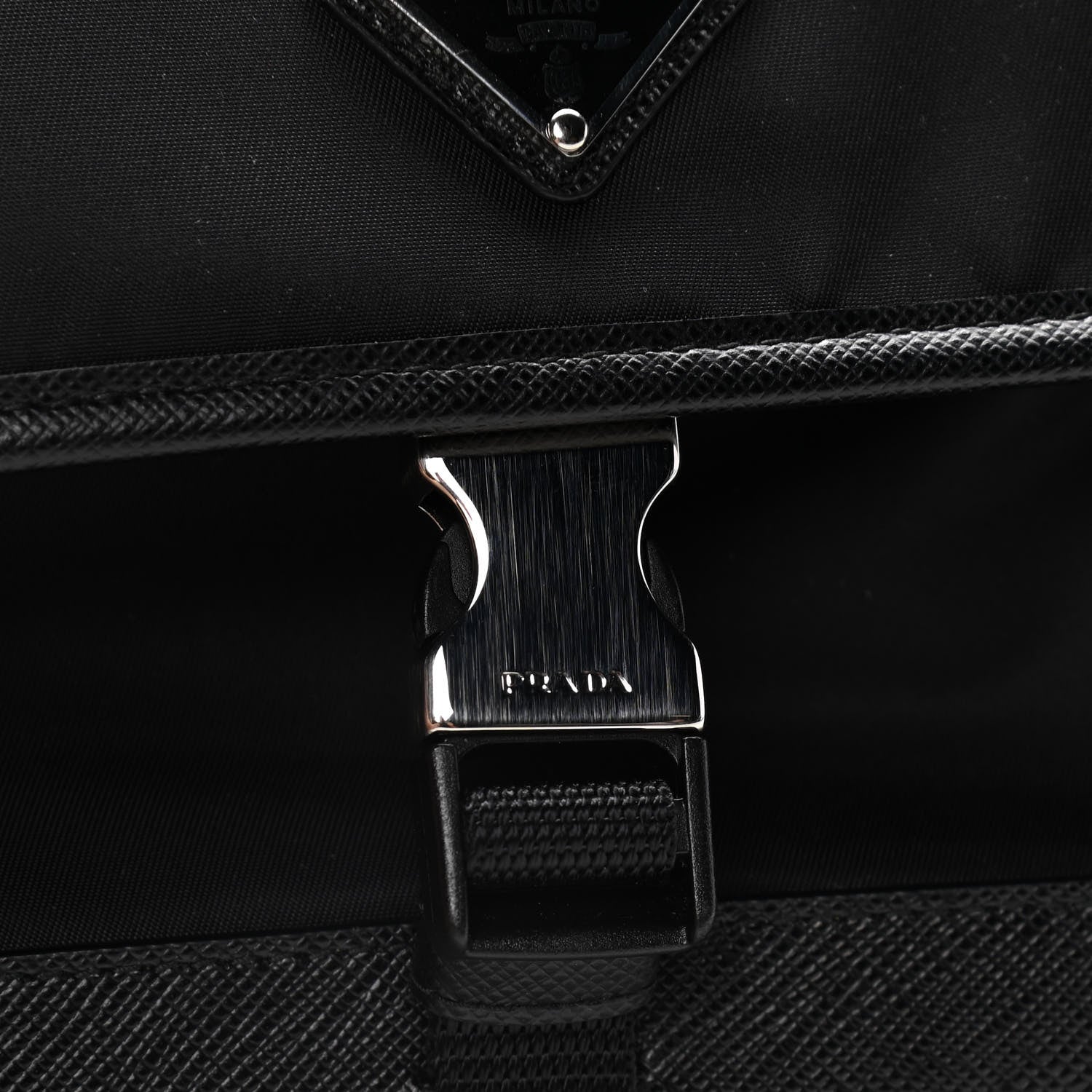 Prada Re-Nylon Saffiano Smartphone Case Crossbody Black 8 of 12