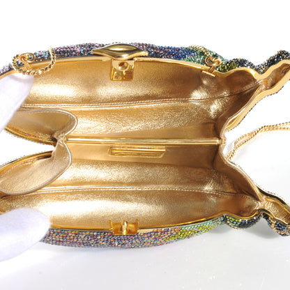 Judith Leiber Crystal Eggplant Minaudiere Clutch 7 of 7