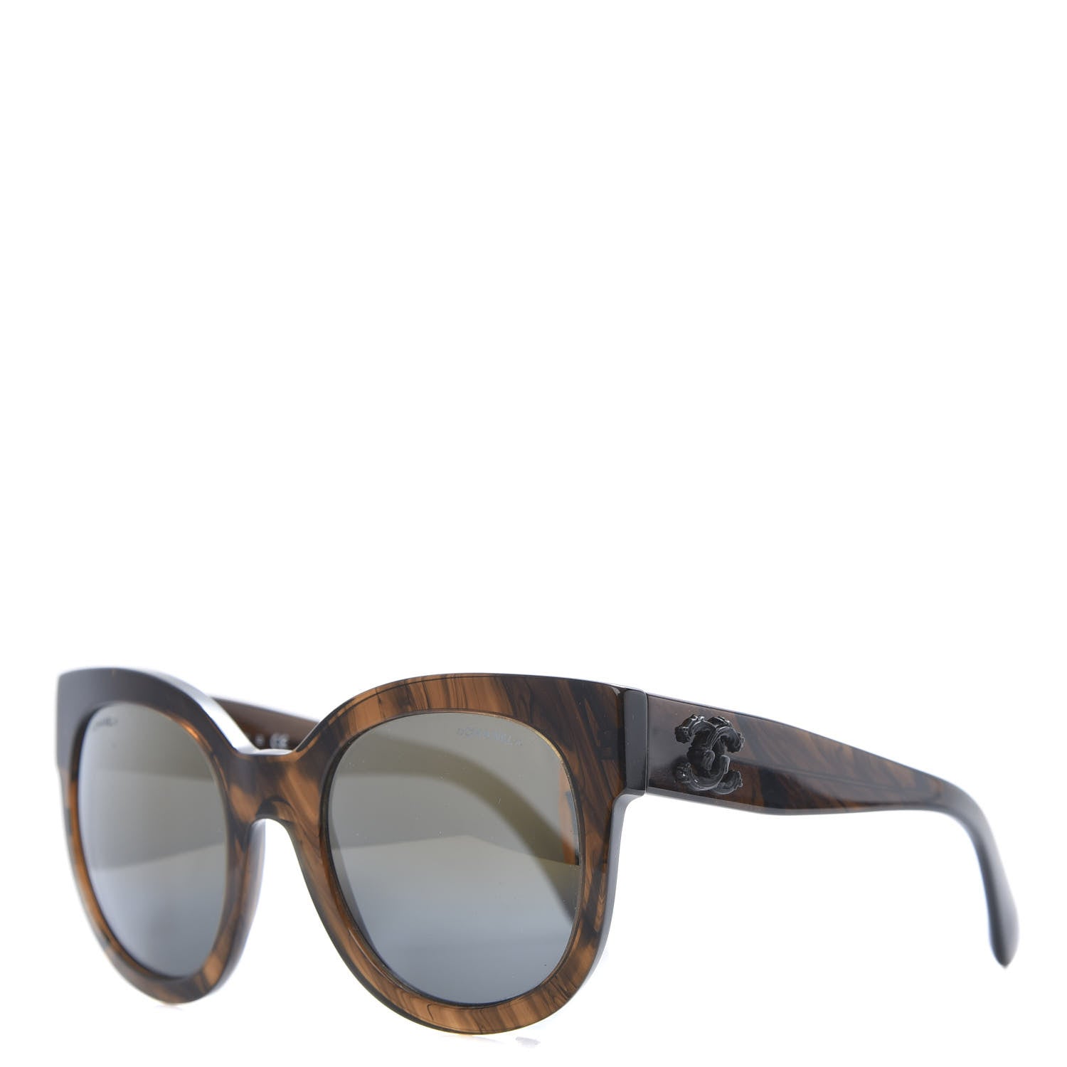 Chanel Acetate Butterfly Signature CC Sunglasses 5358 Brown 1 of 8
