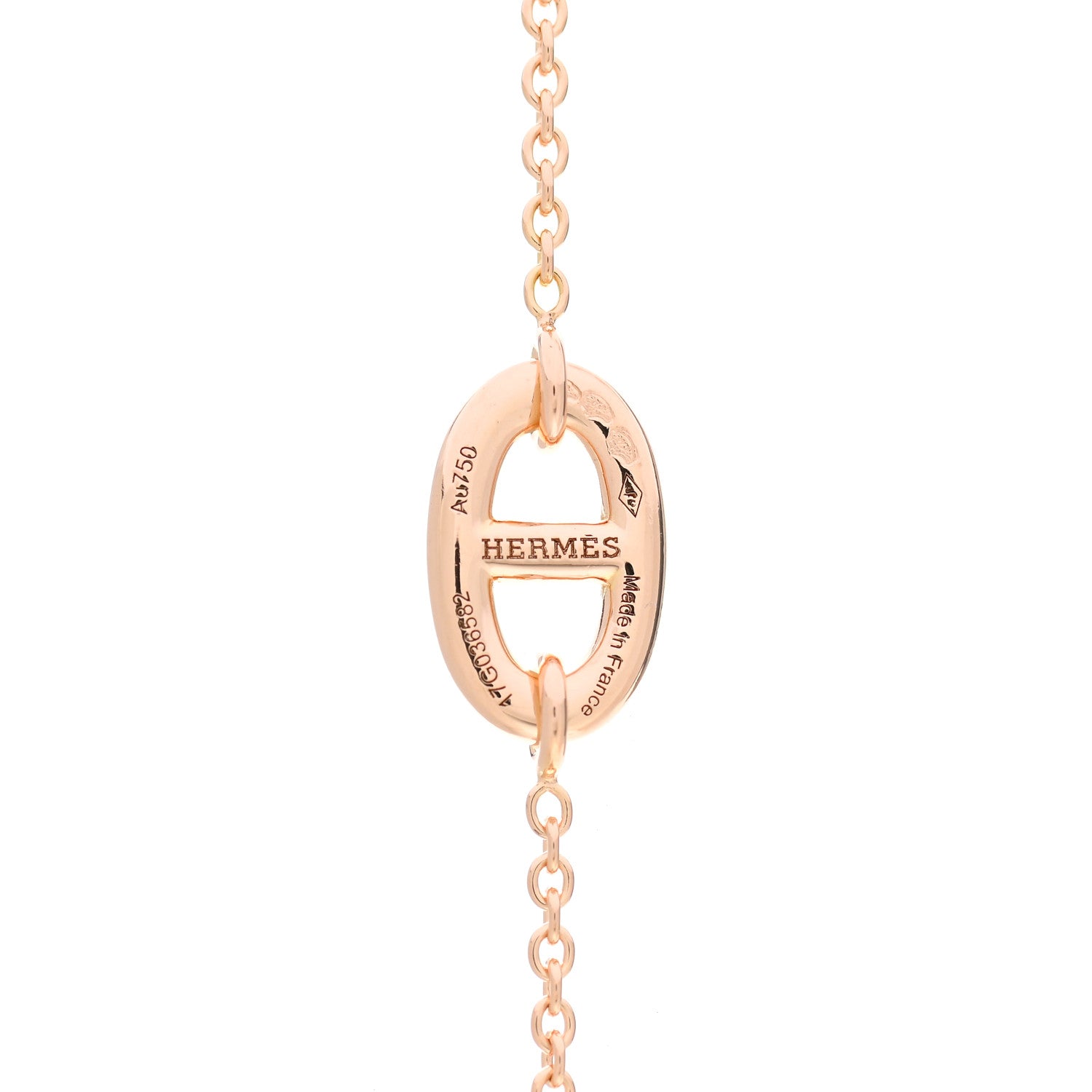 Hermes 18K Rose Gold PM Farandole Necklace 120 4 of 5