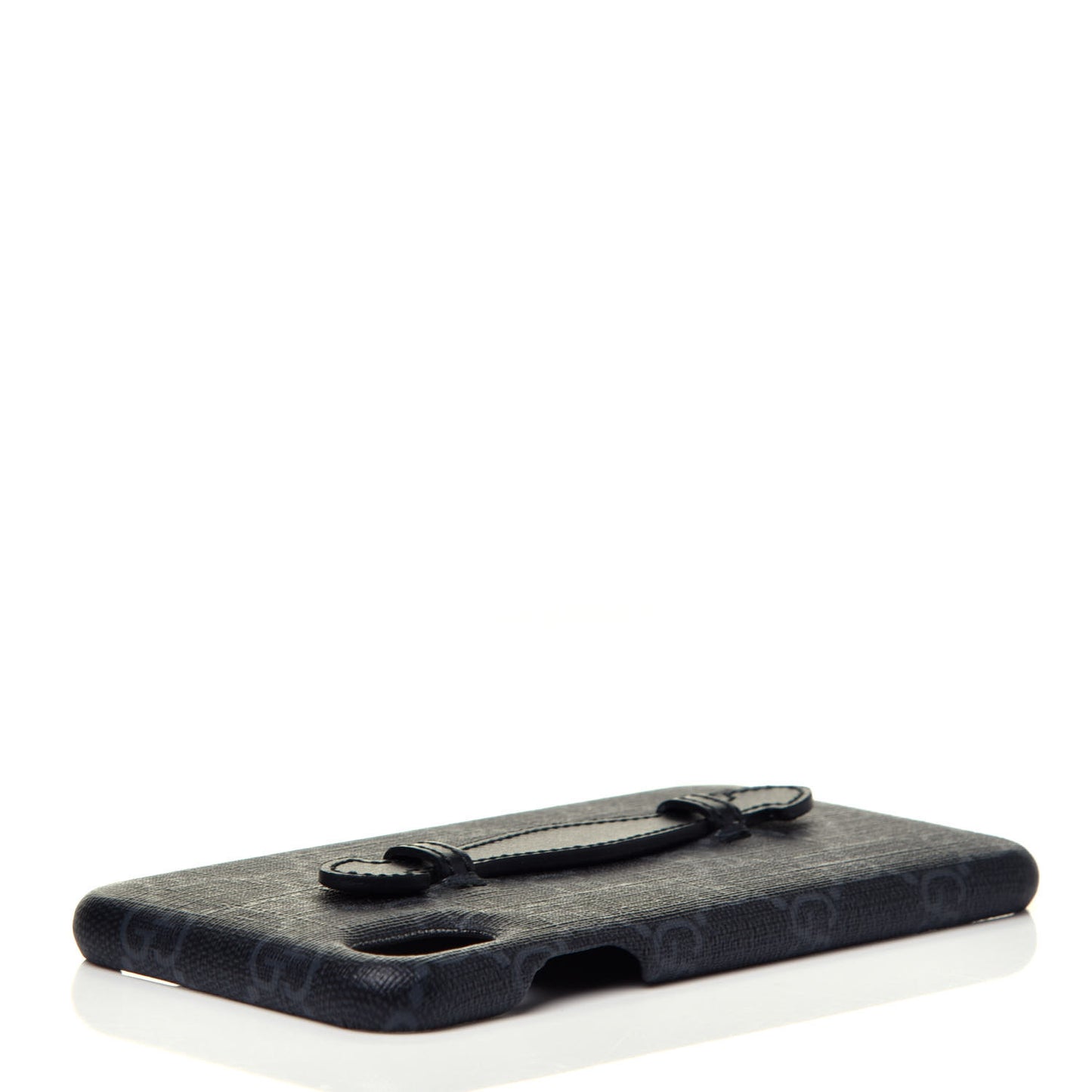GG Supreme Monogram Top Handle iPhone XS Max Case Black