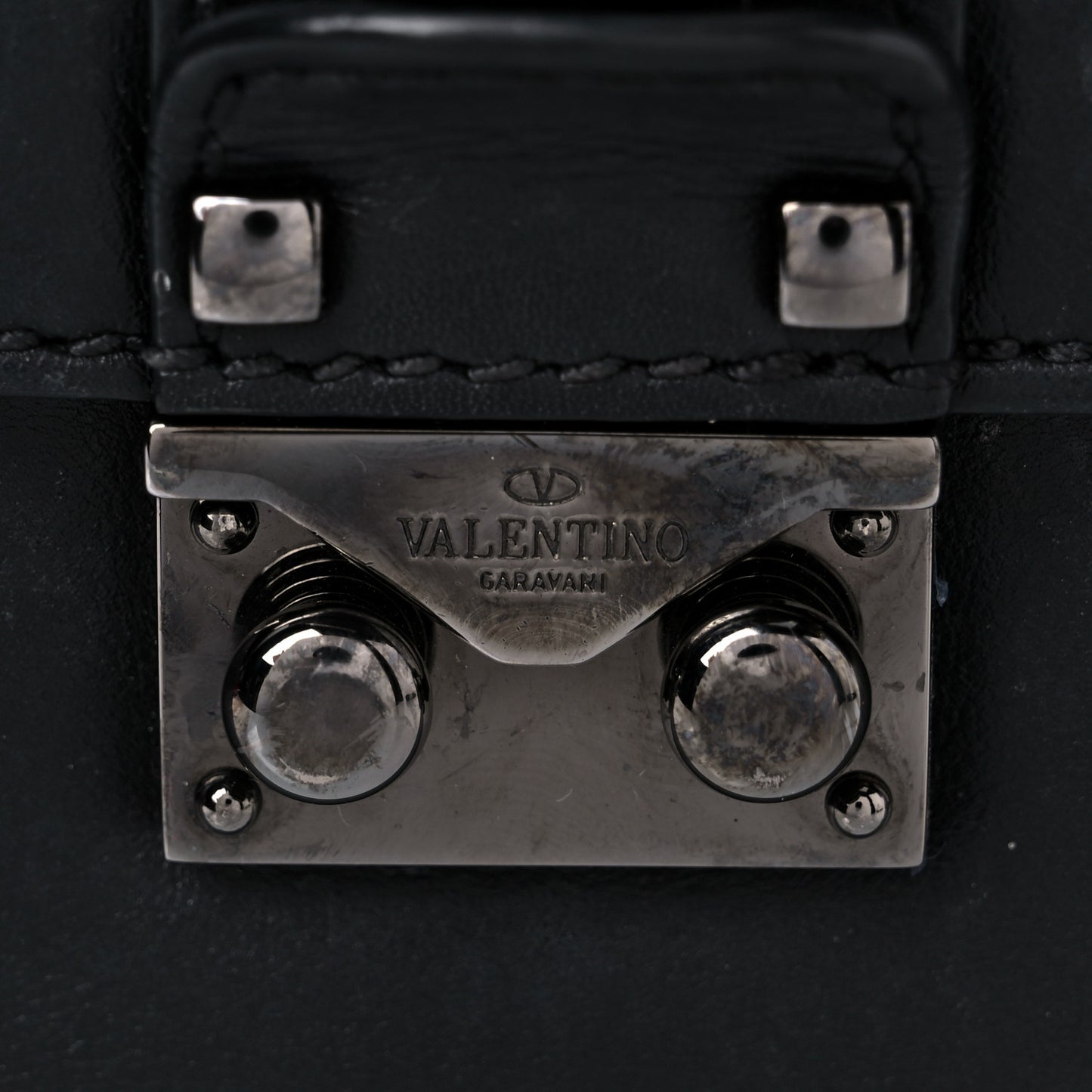 Vitello Small Glam Lock Rockstud Flap