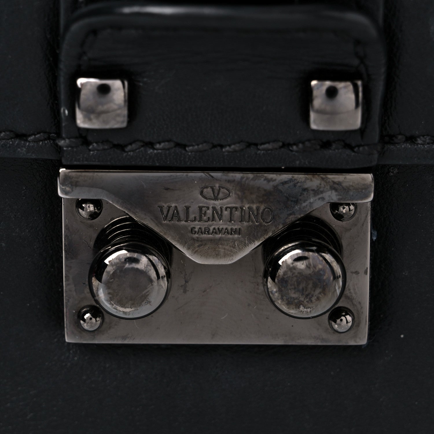 Valentino Garavani Vitello Small Glam Lock Rockstud Flap 22 of 22